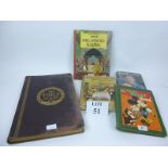 A collection of books to include a vintage Mickey Mouse annual; Tintin King Ottokar's Sceptre;