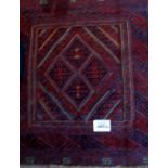 Tribal Gazak rug (111 x 118 approx) est: