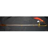 A replica dress sword in scabbard est: £