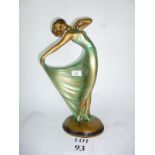 A decorative Art Deco style painted plaster figurine est: £10-£20 (AB4)