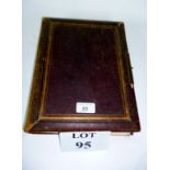 A Victorian photograph album with leather boards est: £25-£45 (D7)