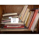 A mixed lot of old books, maps,