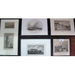 Five various engravings to include 'The Bathing Place at Ramsgate' and 'Deal Castle' est: £40-£60