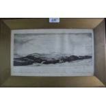 Two framed and glazed pencil signed Graham Culvered etchings to include one dry point etching on