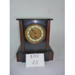An early 20th century black slate and red marble mantle clock est: £30-£50 (G2)