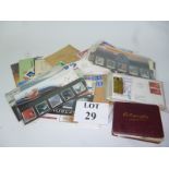 Ephemera: A quantity of stamps and first day covers;