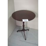 A c1900 mahogany tripod wine table est: £30-£40