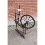 A 19c country spinning wheel in very clean condition est: £30-£50