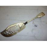 A Victorian silver fish slice London 184