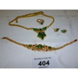 A fine 18ct yellow gold emerald and diam