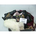 A fur jacket and other fur items, togeth