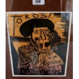 A framed and glazed Picasso lithograph T