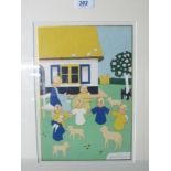 A framed and glazed 20c coloured print d