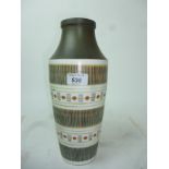 A large Langley studio pottery vase, dec