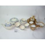 A Royal Doulton Pomerory part tea set an