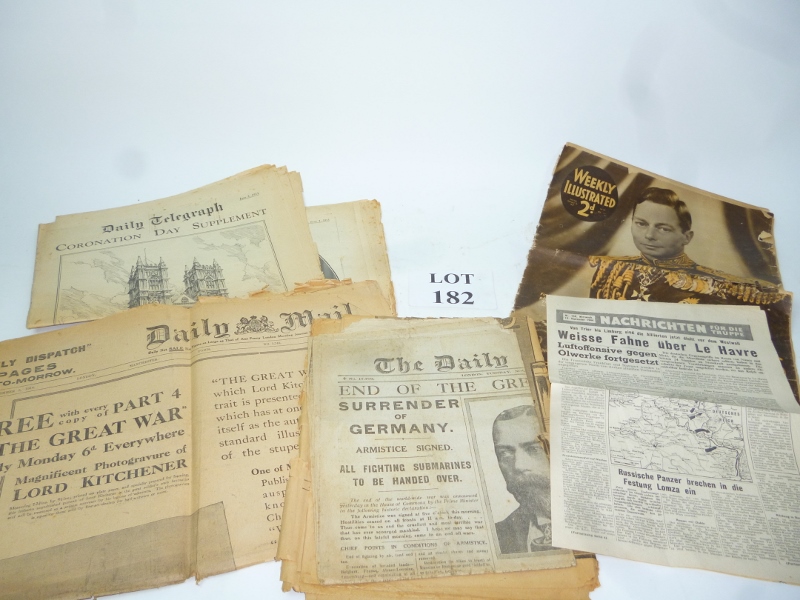 A collection of newspapers and articles