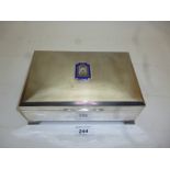 A large silver cigar box St Saviours Lod