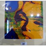 A framed and glazed lithograph Marilyn M