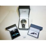 A Royal Air Force gentleman's wristwatch celebrating 70 years of the Spitfire boxed,