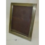 A large engine turned photograph frame stamped 800 (9" x 11" approx) est: £40-£60