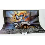 A vintage film poster for Superman IV est: £15-£25 (G3)