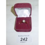 An 18ct gold solitaire diamond ring (size M) boxed est: £1,000-£1,