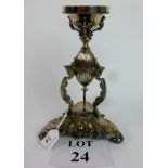 A large plated picket candlestick of Neo-classical design est: £20-£40 (A1)