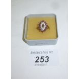 A 9ct gold ruby set ring (size L) est: £100-£150