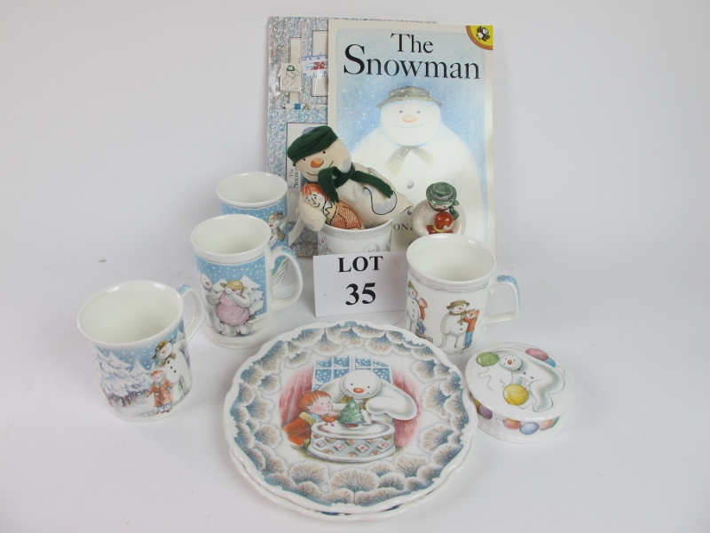The Snowman Doulton Gift Collection to include Five mugs 'Into the Forest', 'Walking in the Air',