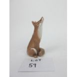 A Royal Copenhagen star gazing fox,