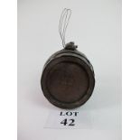 A small wooden coopered cider keg barrel stamped HB to ends est: £25-£45 (A1)