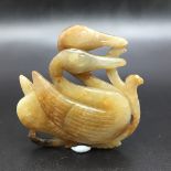 A Chinese yellow jade goose est: £300-£500