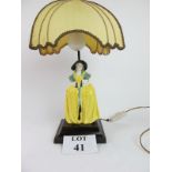 A Royal Doulton figurine 'Patricia' table lamp est: £30-£50 (G1)