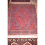 A Tribal Gazak rug (119 x 129 approx) est: £50-£80