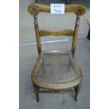 A 19c country chair with cane seat est: £20-£25