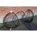 Three iron corner horse feeders est: £80-£120