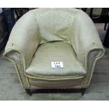 An early 20c upholstered tub armchair est: £40-£60