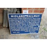 An original Midland Railway signed dated June 1893 est: £100-£150