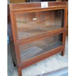 A two section mahogany Globe Wernicke bookcase est: £150-£250