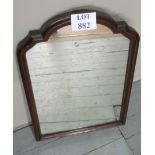 A mahogany framed wall mirror est: £40-£60