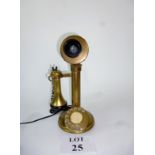 A candlestick style telephone est: £20-£