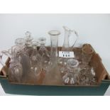 A quantity of assorted glassware 19th ce