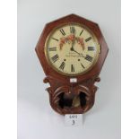 A 19c walnut cased Ansonia Clock Company wall clock (slightly a/f) est: £50-£80 (C)
