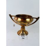 A large copper Art Nouveau two handled urn est: £40-£60 (AB12)