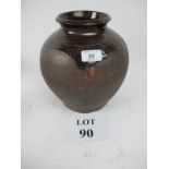 A studio pottery vase 24 cm high approx