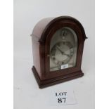 A c1900 mahogany bracket clock with West