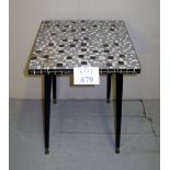 A small tile topped side table est: £20-