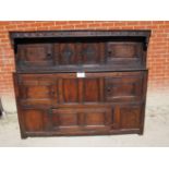 A late 17th/early 18c oak court cupboard