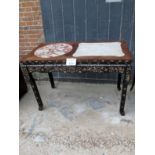 A c1900/1920 hardwood Chinese table with