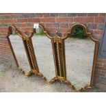 A large ornate 20c gilt sectional wall m